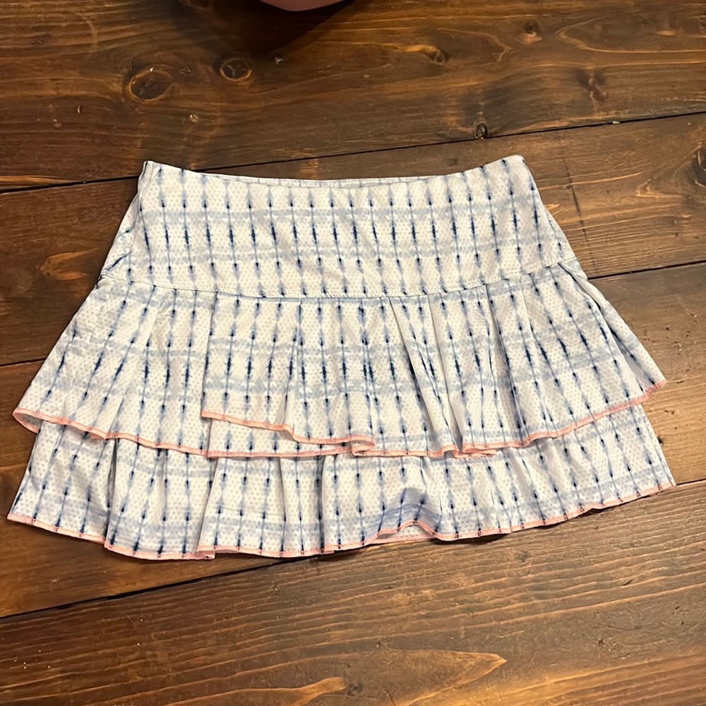 Cute blue,and white skirt perfect for a night out or for a summer night